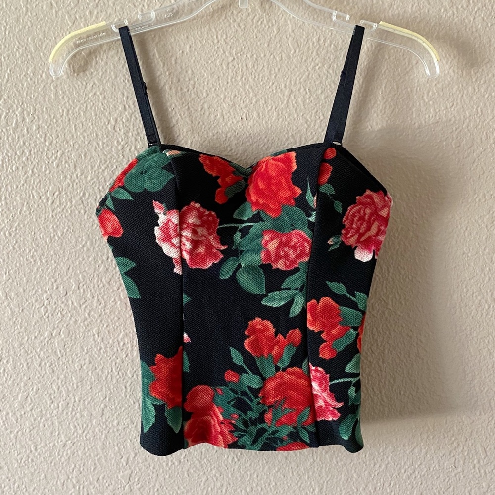 Guess Flower Preta Blouse